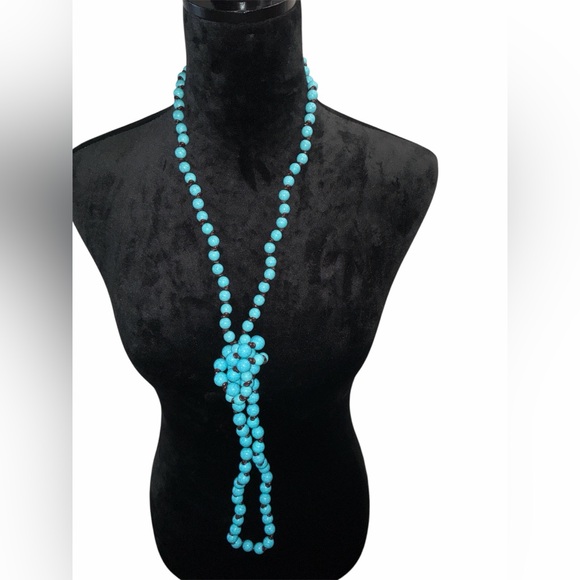 PLUNDER Mable Turquoise Beaded Necklace - Picture 3 of 4
